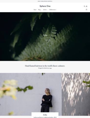 eCommerce website: Sphere One