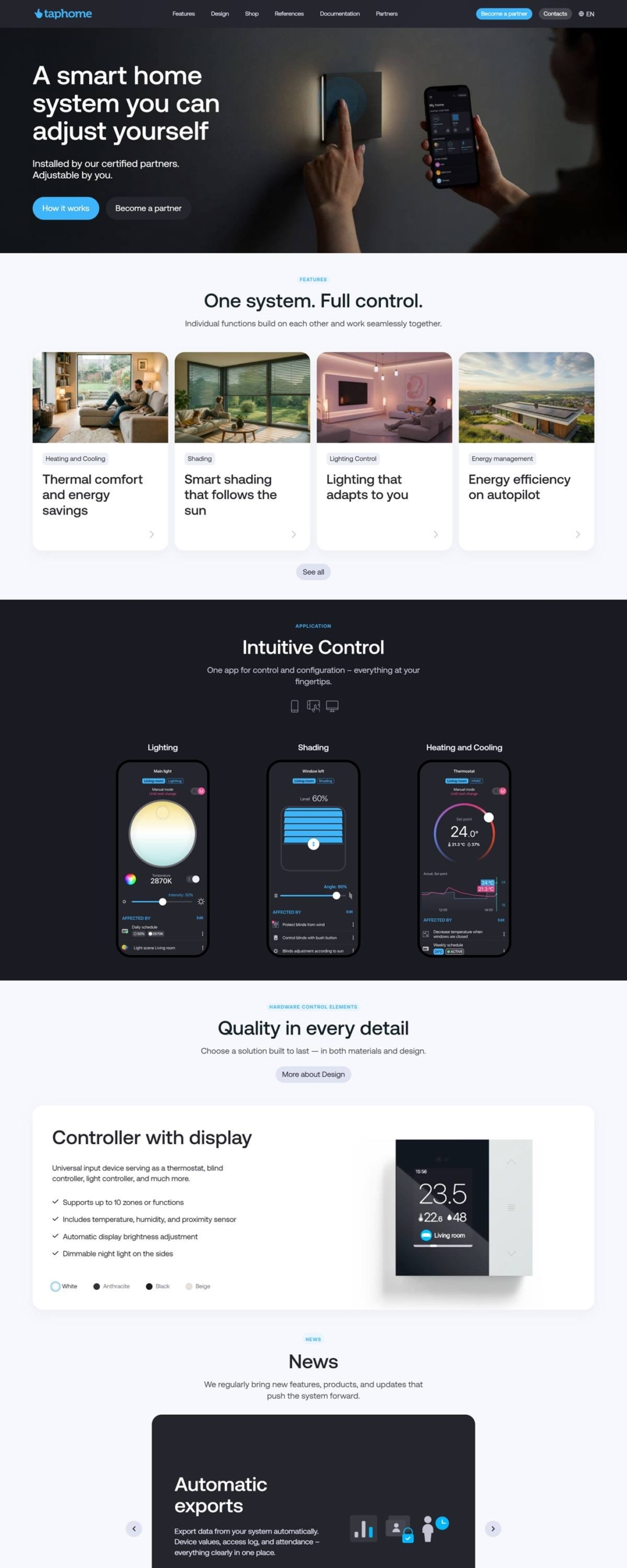 eCommerce website: TapHome