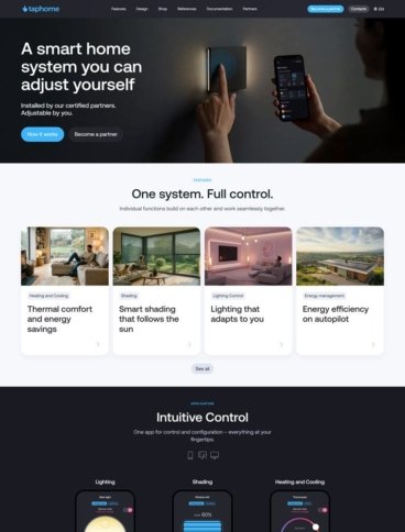 eCommerce website: TapHome