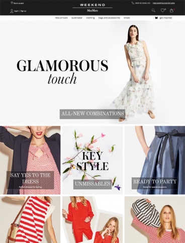 eCommerce website: Weekend Max Mara