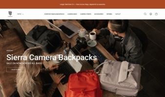 eCommerce website: Langly Bags