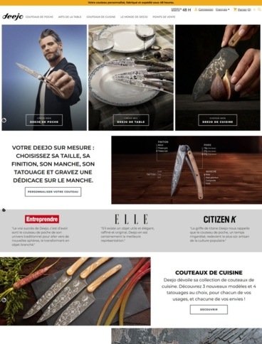 eCommerce website: Deejo