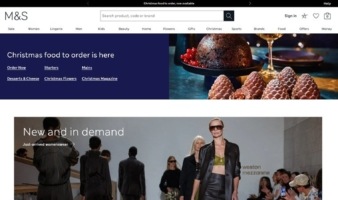 eCommerce website: Marks and Spencer