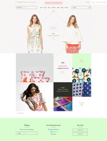 eCommerce website: Rebecca Thompson