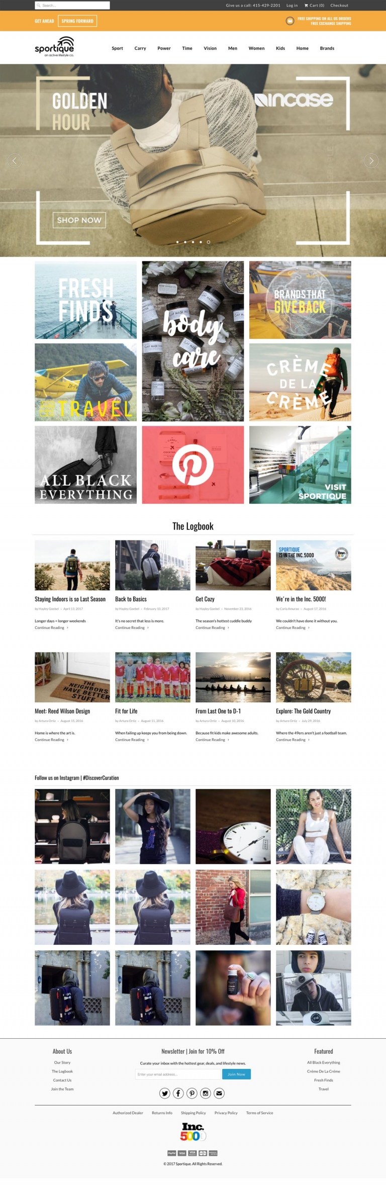 Sportique site Design Gallery & Tech Inspiration