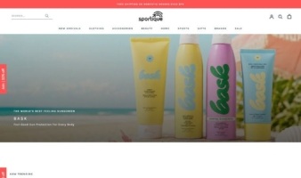 eCommerce website: Sportique