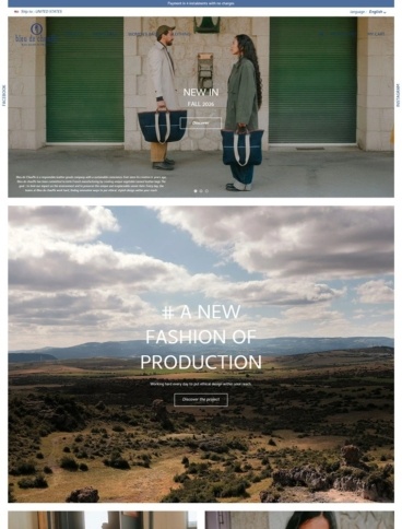 eCommerce website: Blue de Chauffe