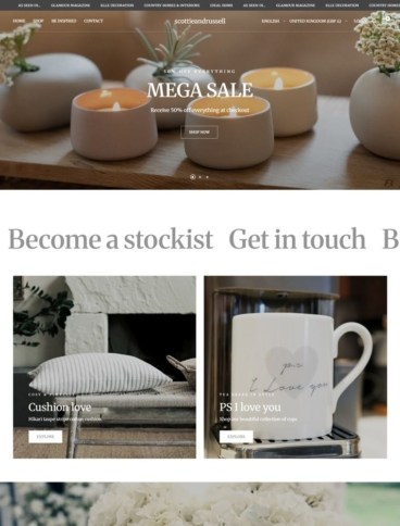 eCommerce website: Scottie and Russell