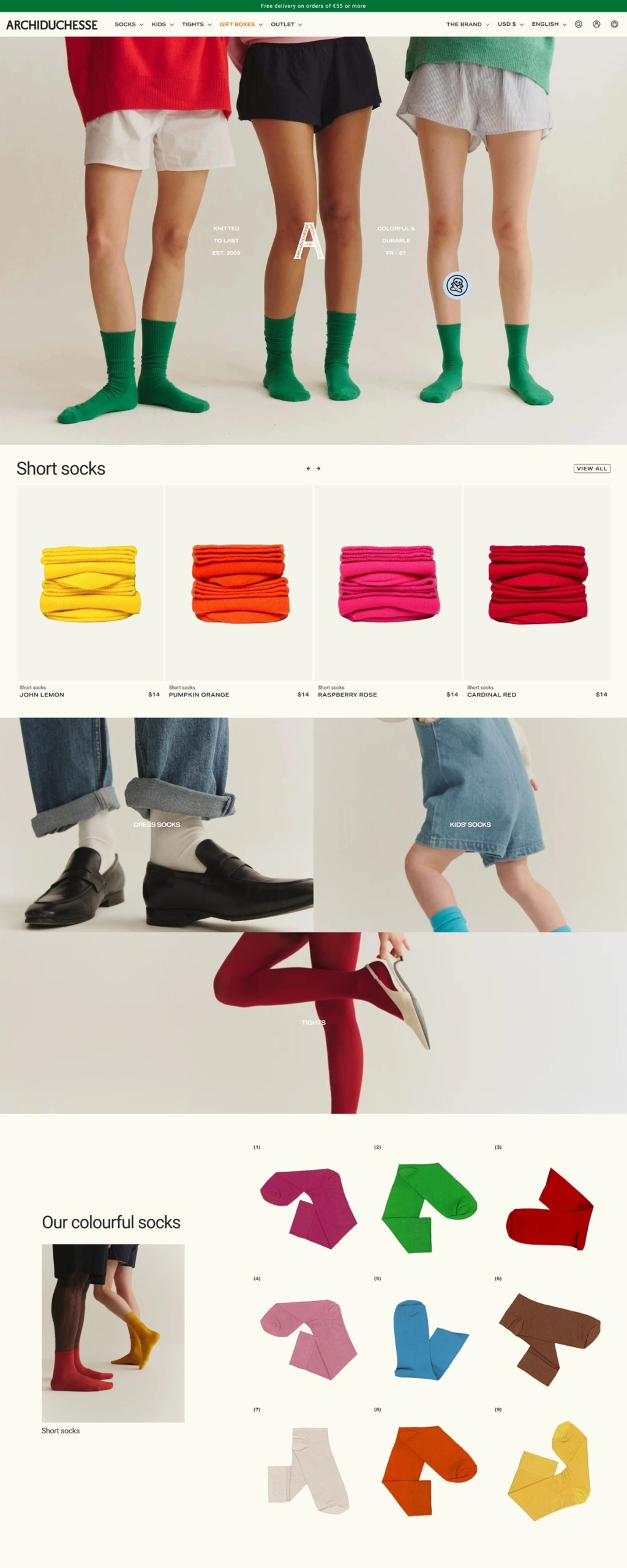 eCommerce website: Archiduchesse