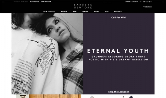 eCommerce website: Barneys New York