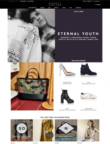 eCommerce website: Barneys New York