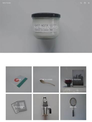 eCommerce website: NEW-FOUND