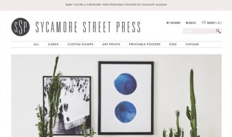 eCommerce website: Sycamore Street Press