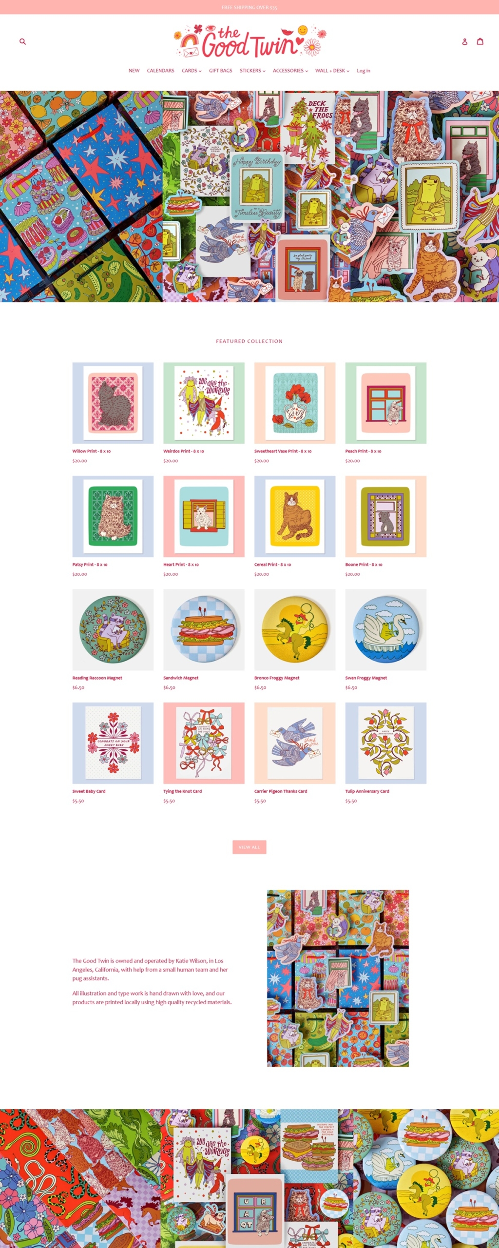 eCommerce website: The Good Twin
