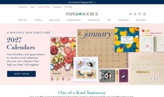 eCommerce website: Paper Source