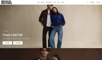 eCommerce website: Brooklyn Industries