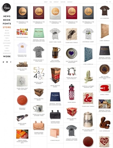 eCommerce website: House Industries