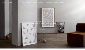 eCommerce website: Kristina Krogh Studio