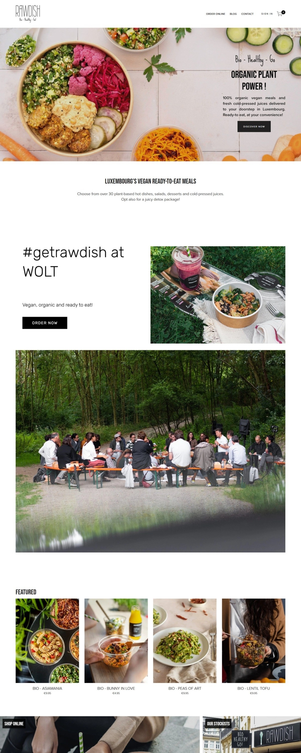 eCommerce website: Rawdish