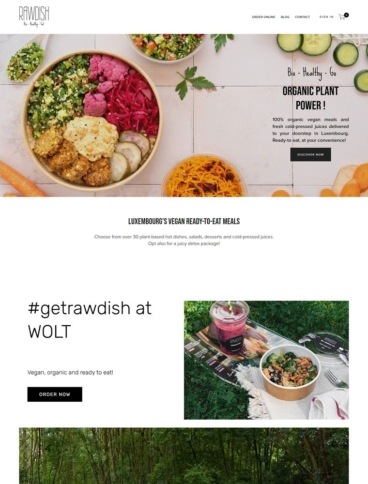 eCommerce website: Rawdish