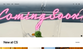 eCommerce website: Coming Soon