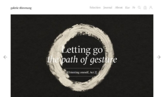 eCommerce website: Galerie Stimmung