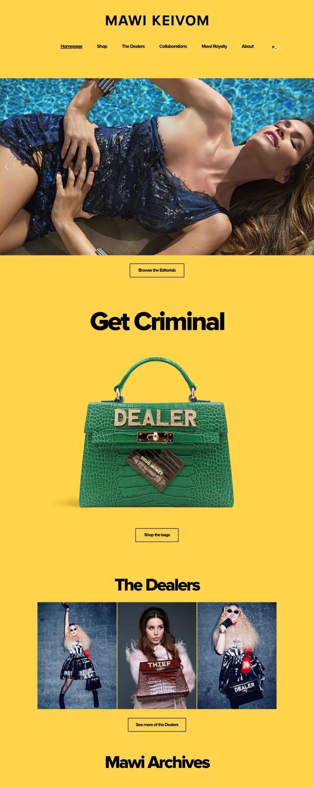 eCommerce website: MAWI