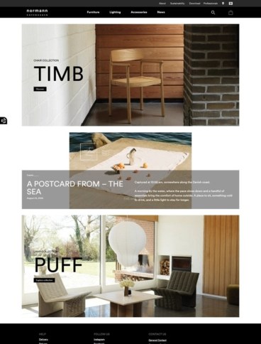 eCommerce website: Normann Copenhagen