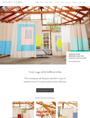 eCommerce website: Quiet Town