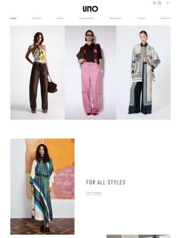 eCommerce website: UNO Knokke