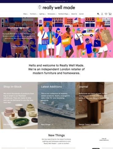 eCommerce website: Really Well Made