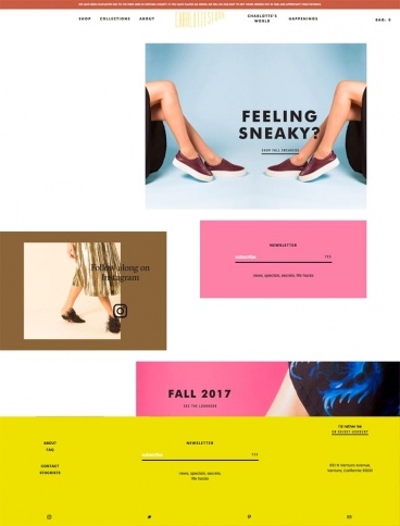 eCommerce website: Charlotte Stone
