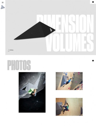 eCommerce website: Dimension Volumes