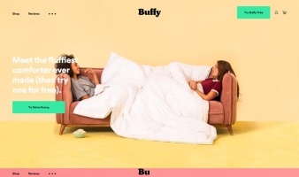 eCommerce website: Buffy Comforters