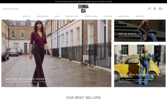 eCommerce website: Donna Ida