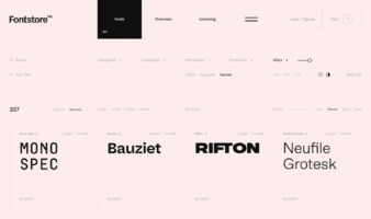 eCommerce website: fontstore