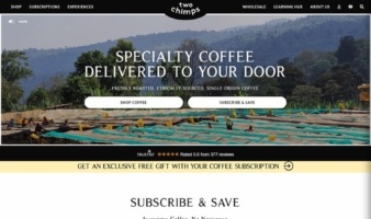 eCommerce website: Two Chimps Coffee