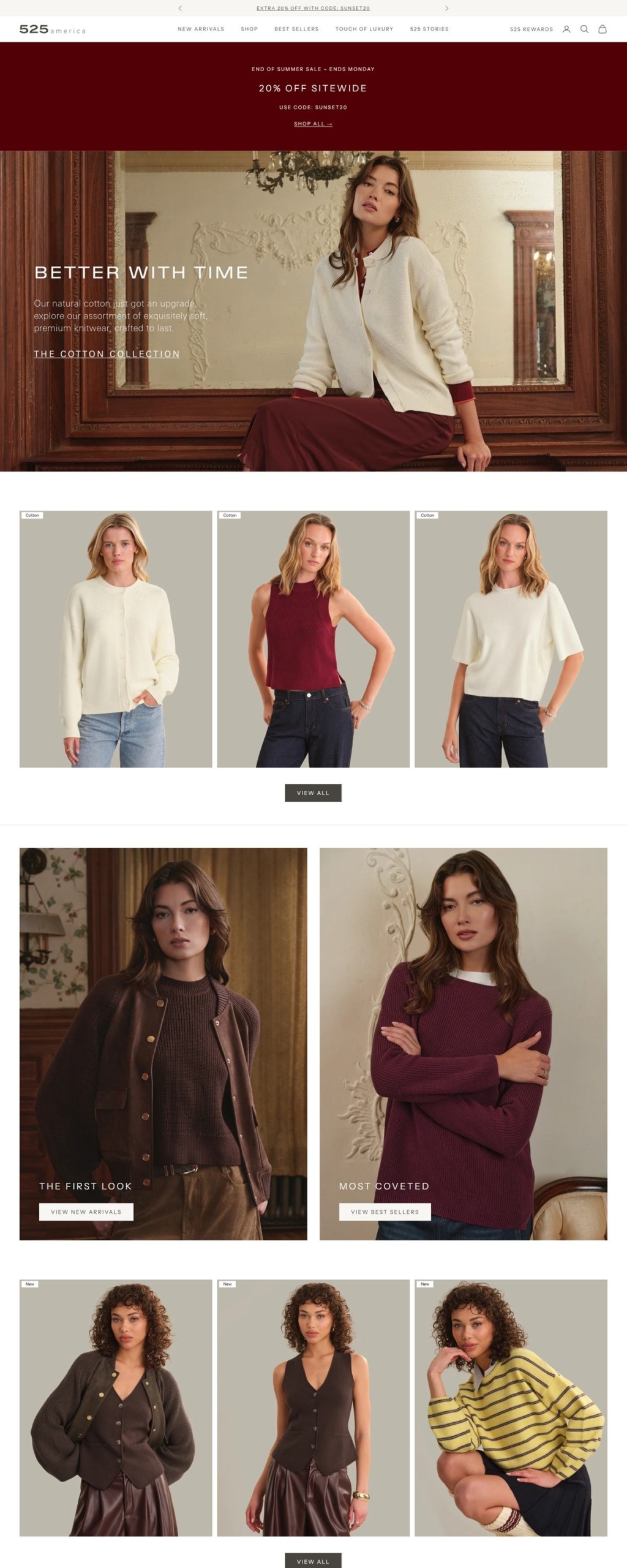 eCommerce website: 525 america