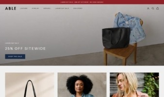 eCommerce website: ABLE