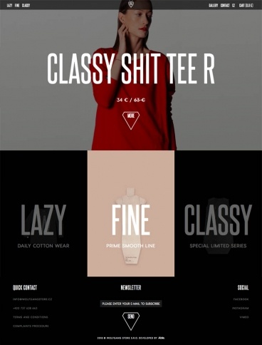 eCommerce website: WOLFGANG STORE