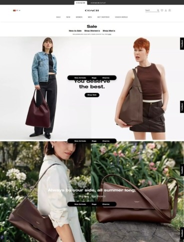 eCommerce website: Coach