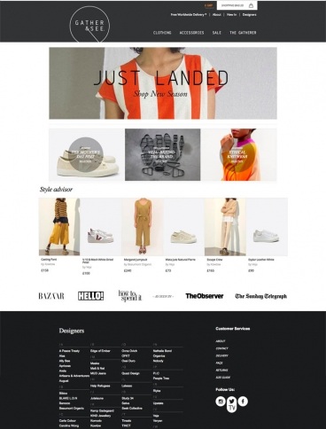 eCommerce website: Gather&See
