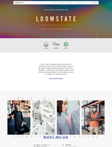 eCommerce website: Loomstate