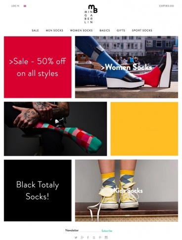 eCommerce website: Minga Berlin