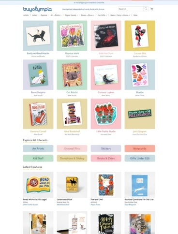eCommerce website: buyolympia