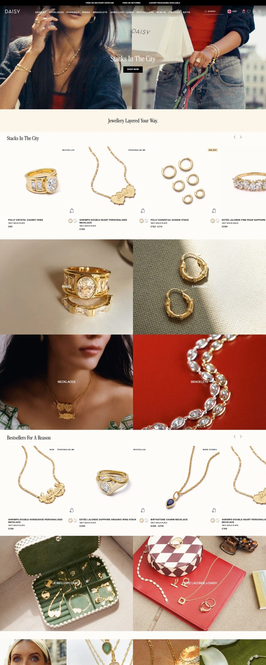 eCommerce website: Daisy London