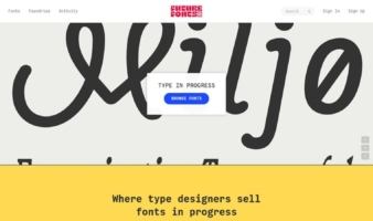 eCommerce website: Future Fonts