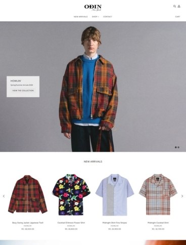 eCommerce website: Odin New York