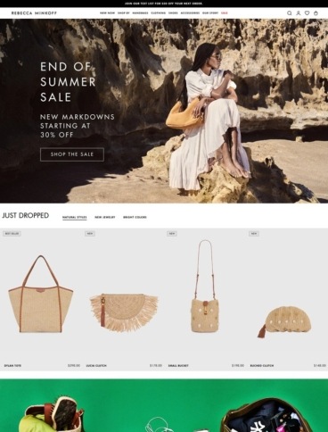eCommerce website: Rebecca Minkoff