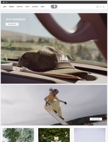 eCommerce website: Airblaster